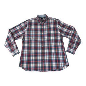 Bonobos Shirt Mens 2XL Blue Multi Plaid Cotton Slim Fit Preppy‎ Classic